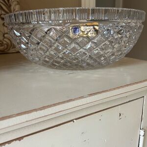 BLEIKRISTALL Lead Crystal Bowl Made in Germany.  Cristal Au Plomb 24%
